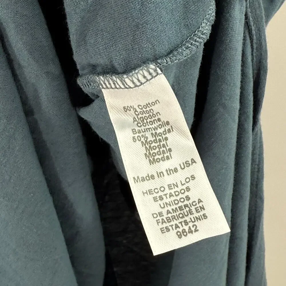 Michael Stars Solange Dress Size Small NEW Tie Waist Maxi Pebble Blue NWOT - Picture 14 of 15